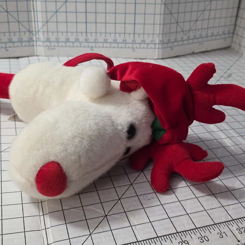 Dan Dee Collector's Choice Musical Plush‎ Reindeer/Moose Hobby Horse, White/Red
